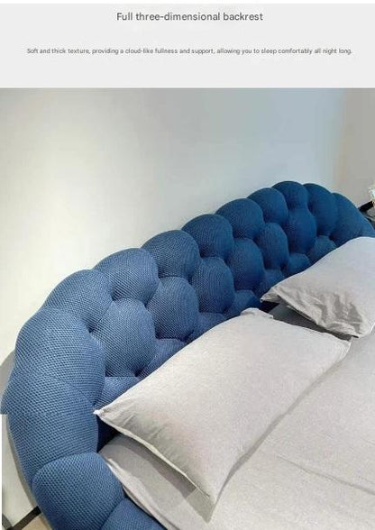 Luxury Elegant Teddy Velvet Bubble Bed