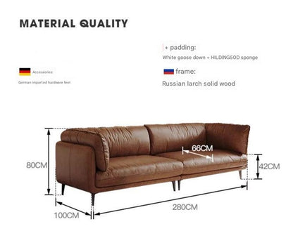 Vintage Luxury Leather Sofa