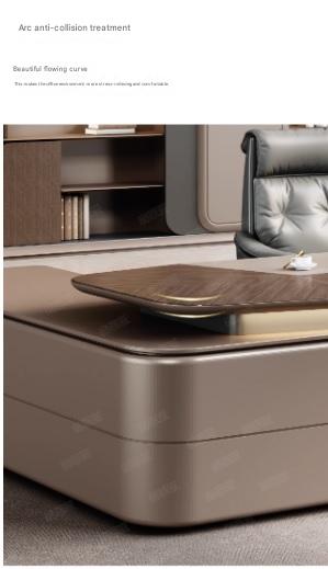 Luxury L-Shaped Office Desk With Chair