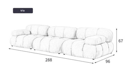 Luxury Modular Fabric Sofa Set