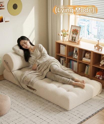 Luxury Lambswool Folding Sofa Bed