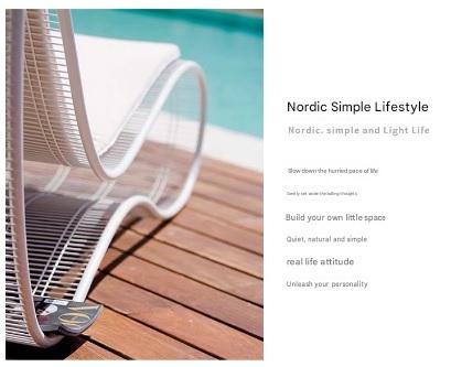 Outdoor Stainless Steel Pool Lounger Chair