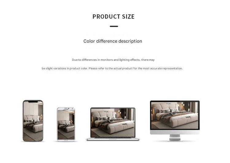 Modern Light Luxury Leather Bed
