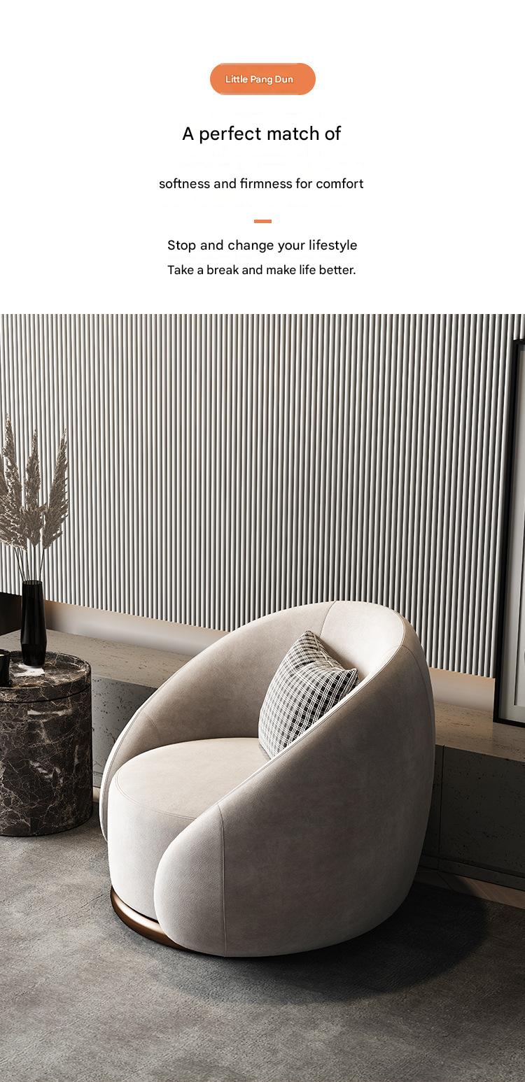 Luxury Rotating Single Seater Sofa With Deep Seating