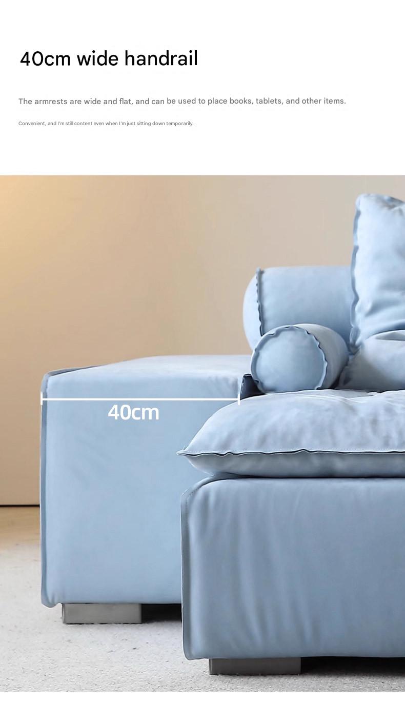 Modern Modular Fabric Sofa Bed with Deep Cushion Seating