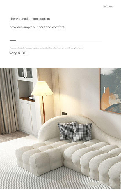 Modern Curved Sofa Set with Accent Chair And Coffee Table
