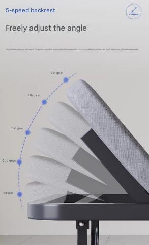 Foldable Office Nap Bed with Adjustable Backrest
