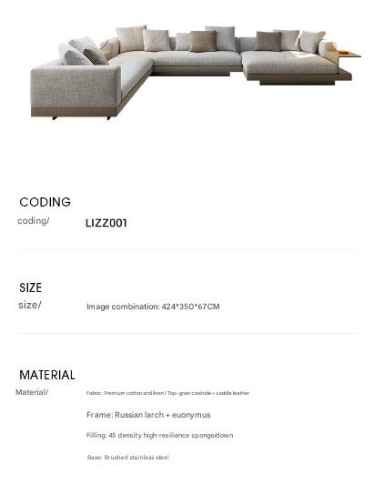 Modern Luxury Modular Fabric Sectional Sofa