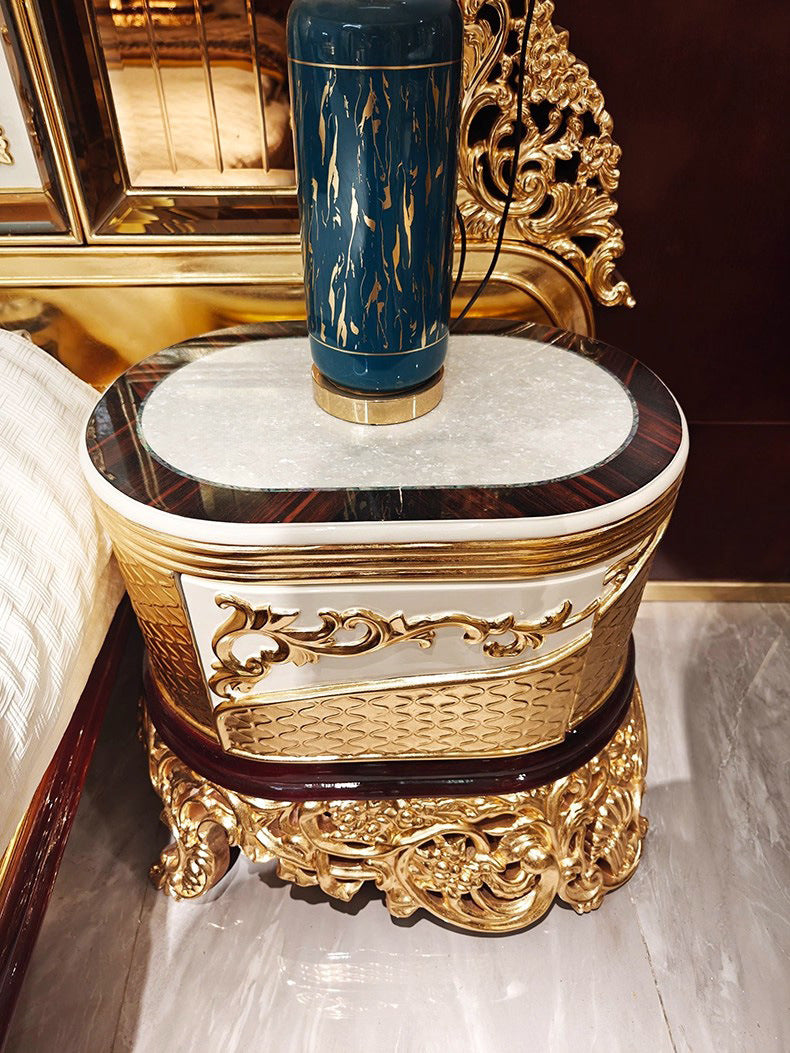 Vintage Gold Leaf 1.8 Meter Princess Double Bed