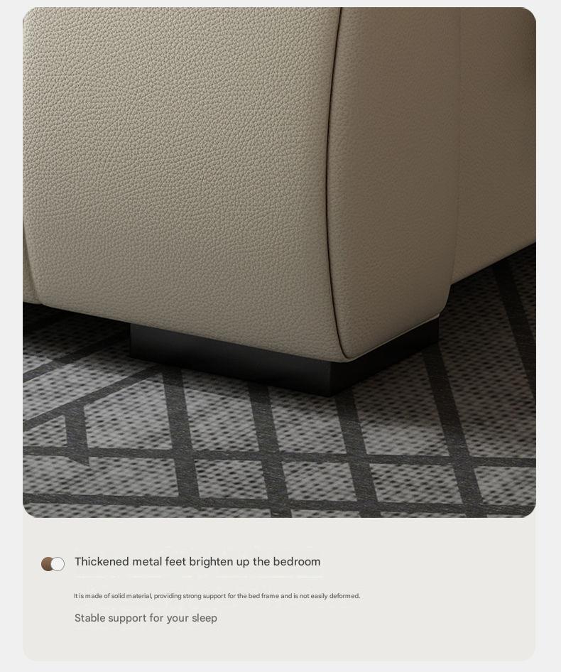 Luxury Italian Leather Storage Bed