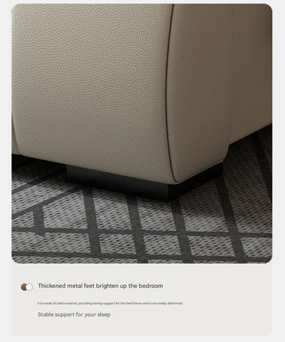 Luxury Italian Leather Storage Bed