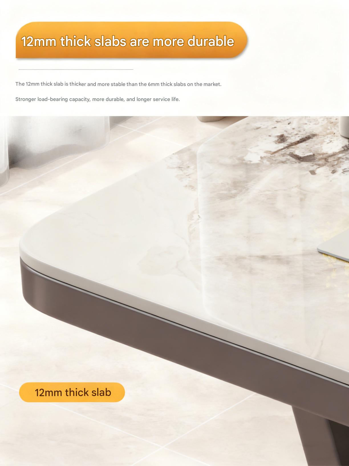 Luxury Stone Slab Tea Table With Chairs