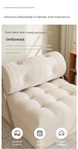 Luxury Lambswool Folding Sofa Bed