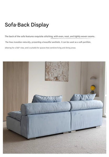 Modern Modular Fabric Sofa Bed with Deep Cushion Seating