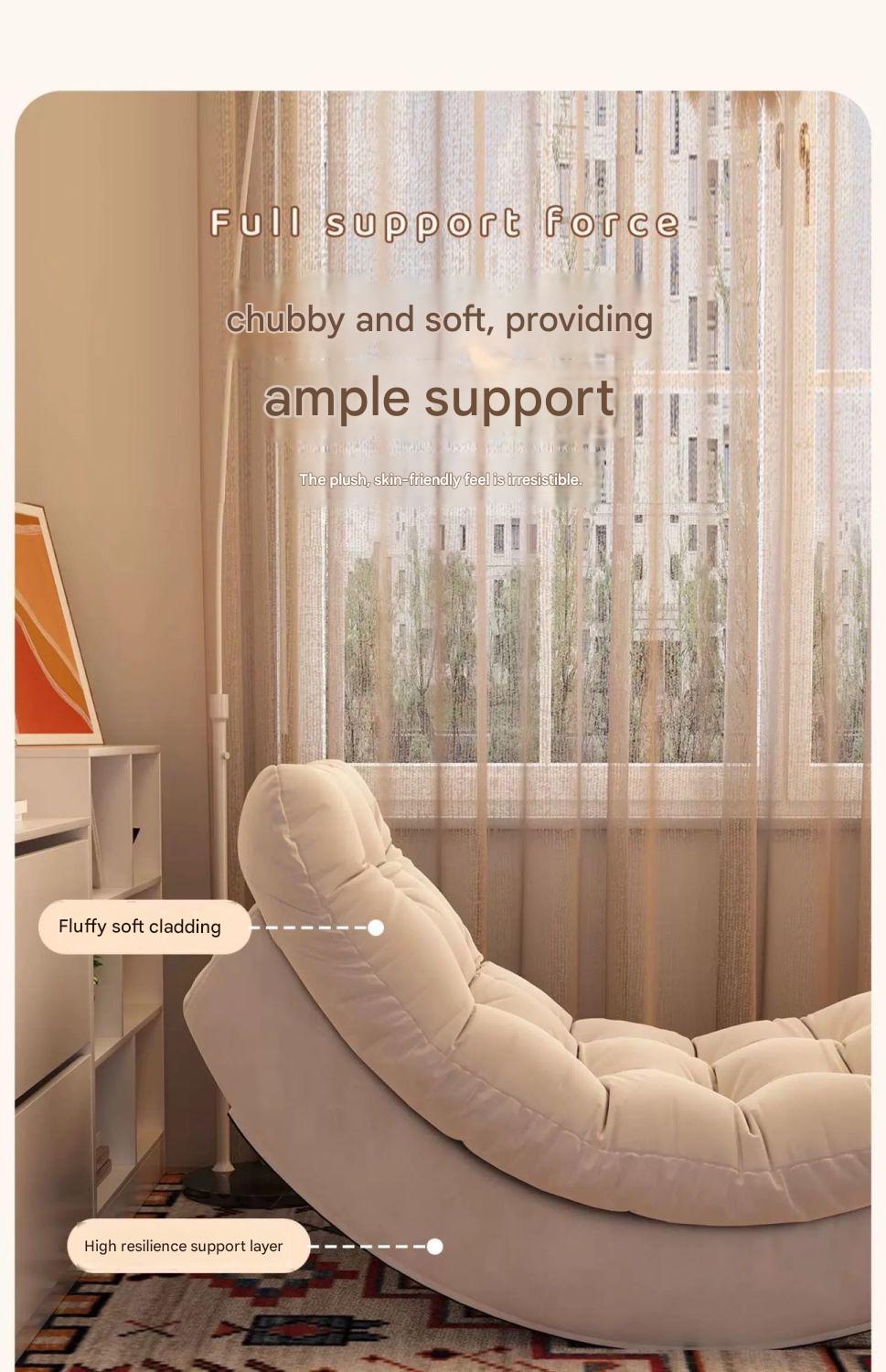 Luxury Recliner Lounge Chair with Ottoman Footrest