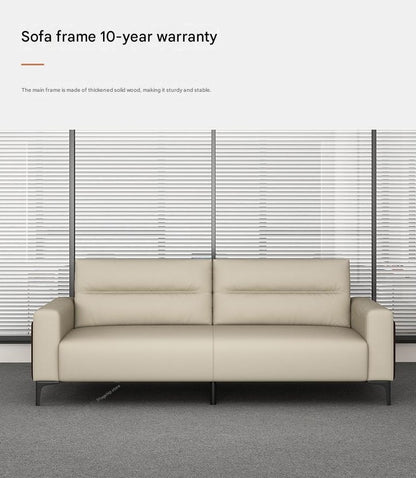 Luxury Leather Sofa Set With Coffee Table