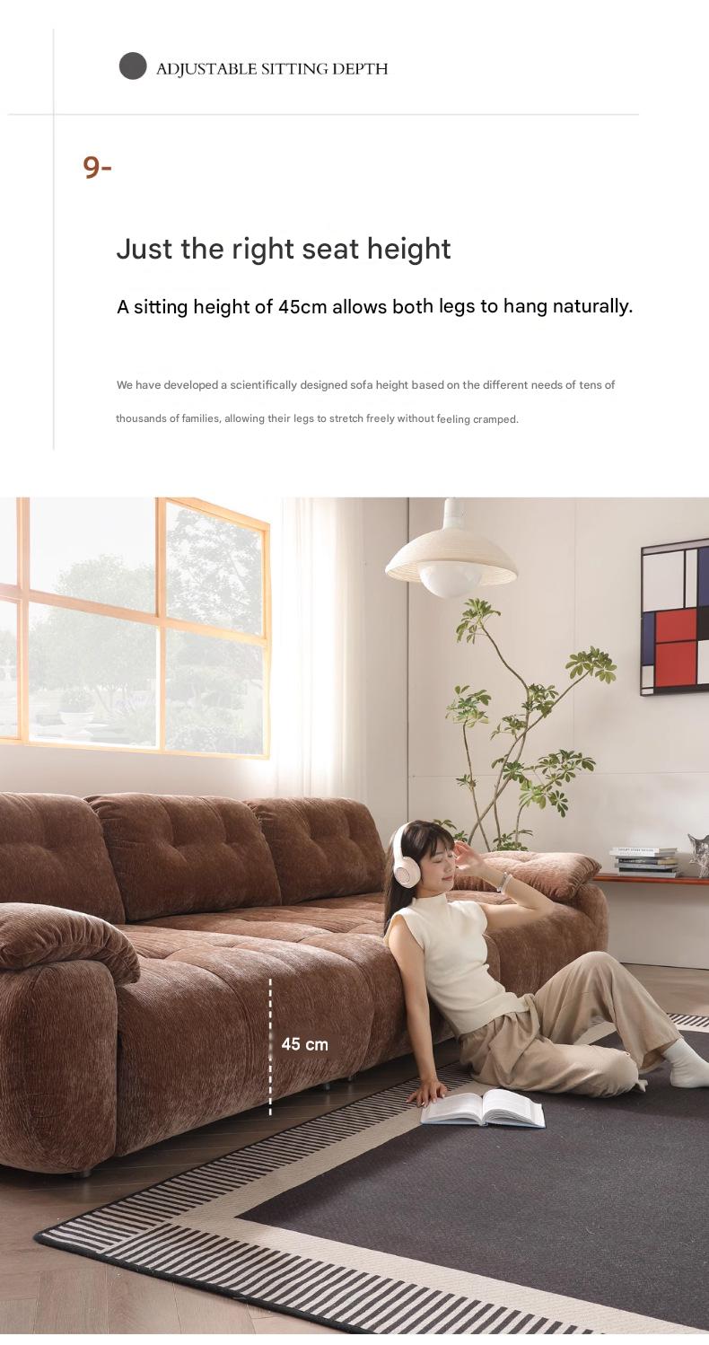 Premium Modern Adjustable Sofa with High Backrest Multi Seat