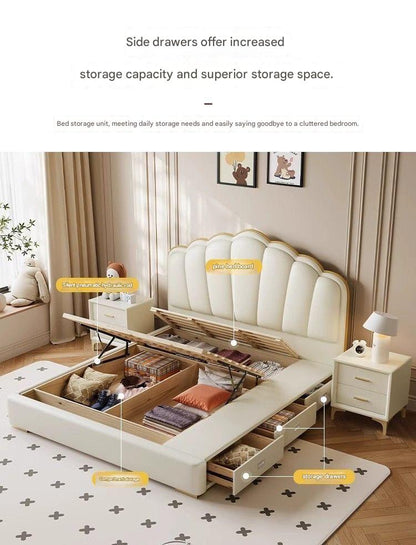 Luxury Leather King Size Bed