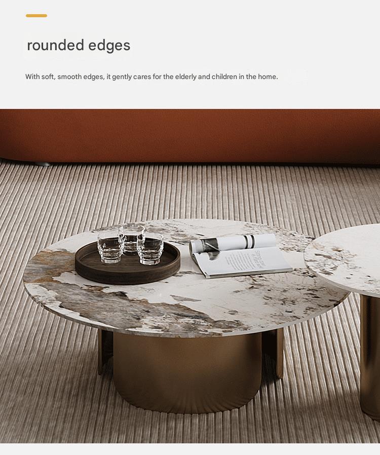 Luxury Modern Curved Sofa Set with Accent Chairs