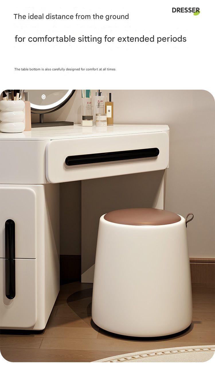 Luxury Dressing Table With LED Mirror And Stool