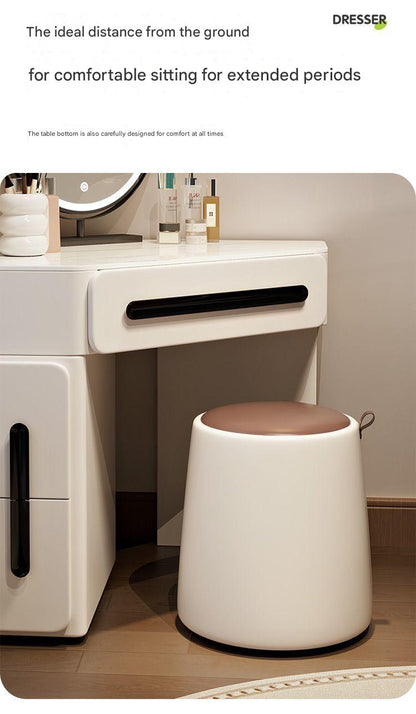 Luxury Dressing Table With LED Mirror And Stool
