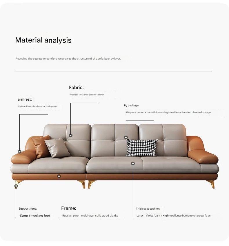Italian Luxury Leather Sofa