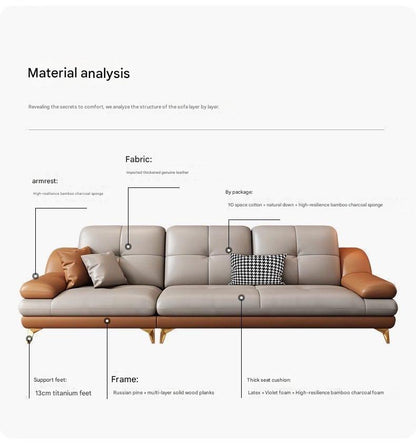 Italian Luxury Leather Sofa
