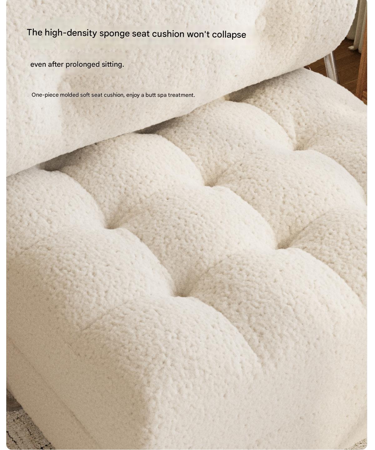 Luxury Lambswool Folding Sofa Bed