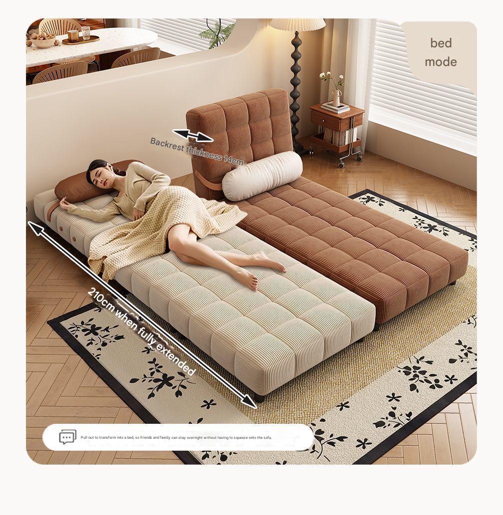 Retro Folding Multifunctional Dual purpose Sofa Bed