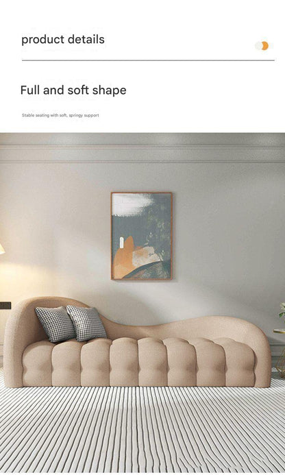 Modern Curved Sofa Set with Accent Chair And Coffee Table