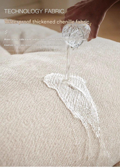 Luxury Chenille Fabric Sofa with Deep Cushions