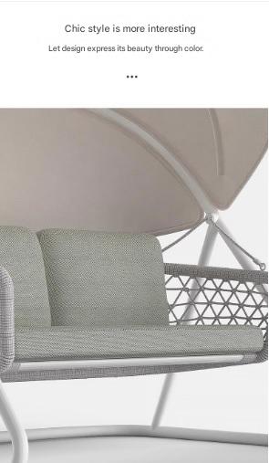 Modern Outdoor Swing Sofa with Canopy