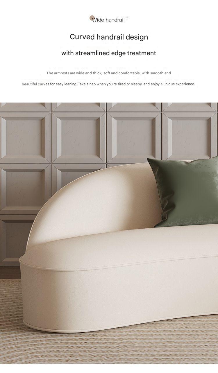 Modern Curved Sofa Set with Lounge Chairs