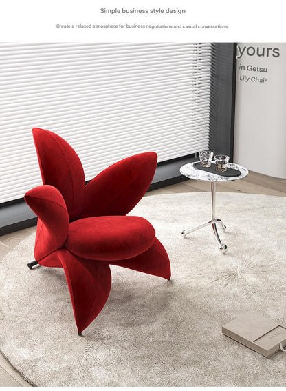 Luxury Lily Flower Sofa Chair