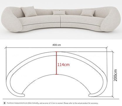 Italian Curved Svabart Bear Sofa Set