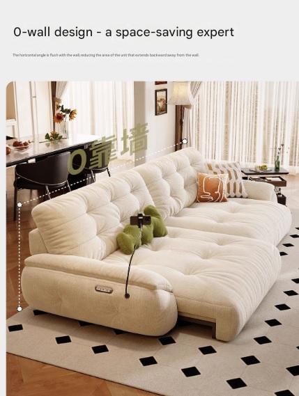 Luxury Multifunctional Retractable Fabric Sofa Bed With USB Charging
