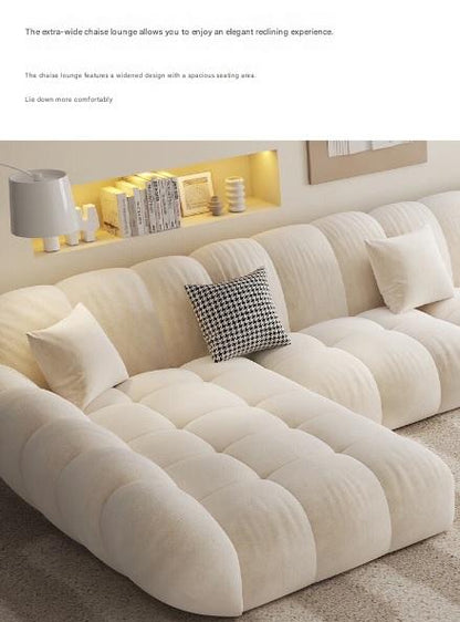 Luxury L-Shape Sectional Sofa with Chaise Lounge
