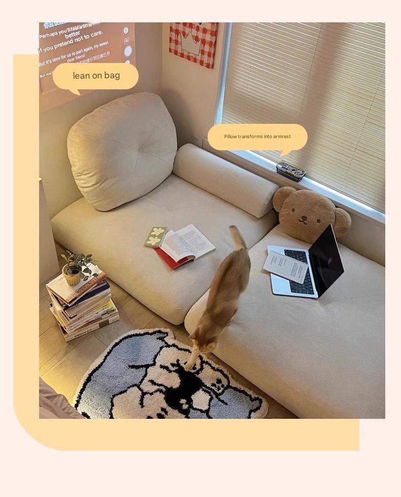 Luxury Modular Tofu Block  Floor Sofa Chair