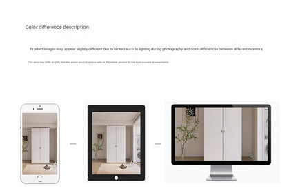 Modern Wooden Wardrobe Storage Cabinet with Shelves