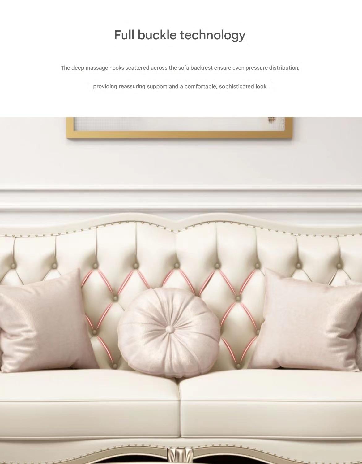 Luxury Leather Sofa Set