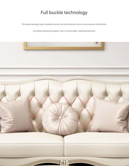 Luxury Leather Sofa Set