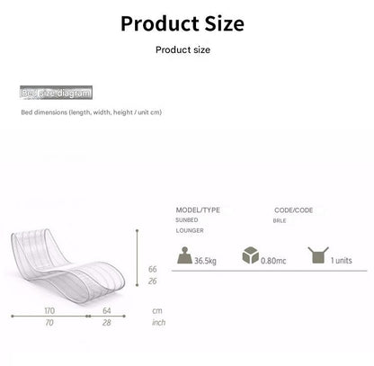 Outdoor Stainless Steel Pool Lounger Chair