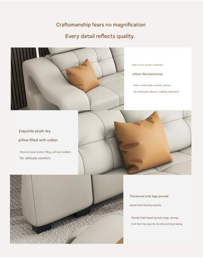 Luxury Smart Recliner Sectional Sofa with Adjustable Headrest