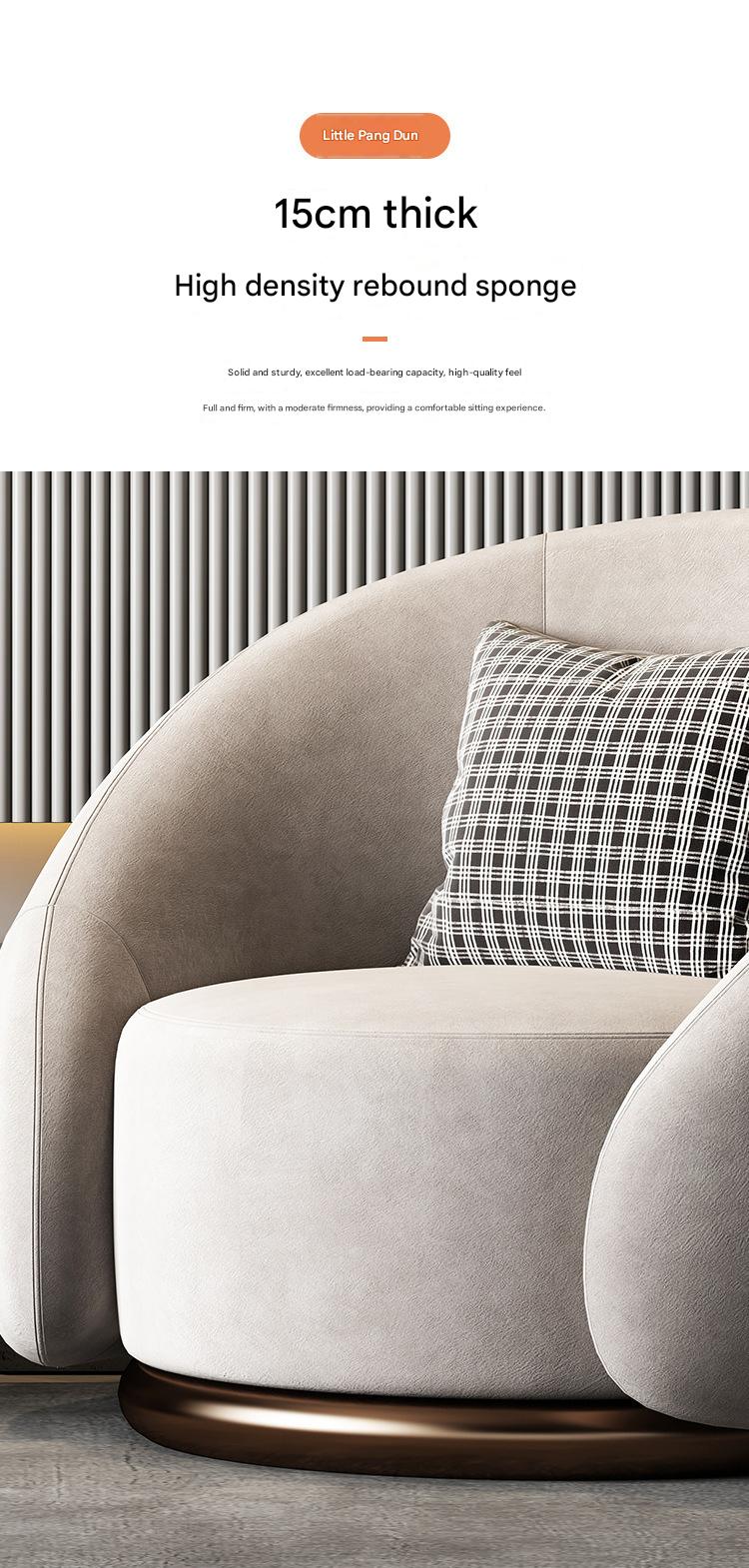 Luxury Rotating Single Seater Sofa With Deep Seating