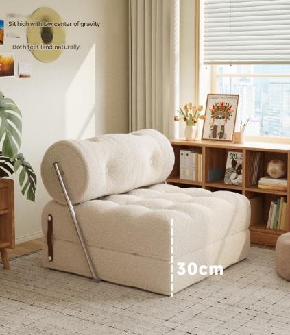 Luxury Lambswool Folding Sofa Bed