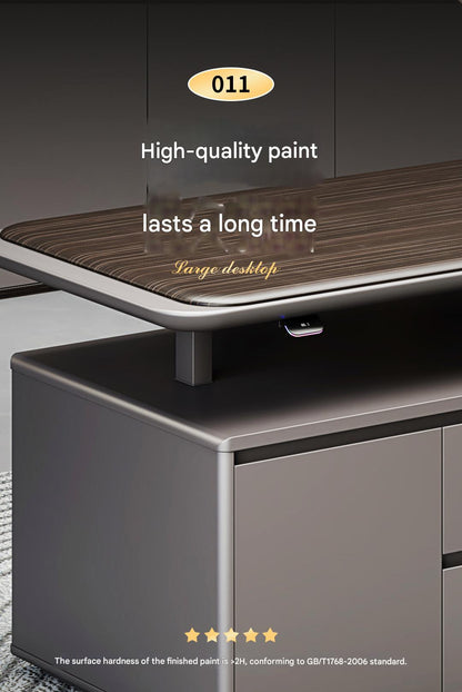 Luxury Executive Office Desk with LED Lighting