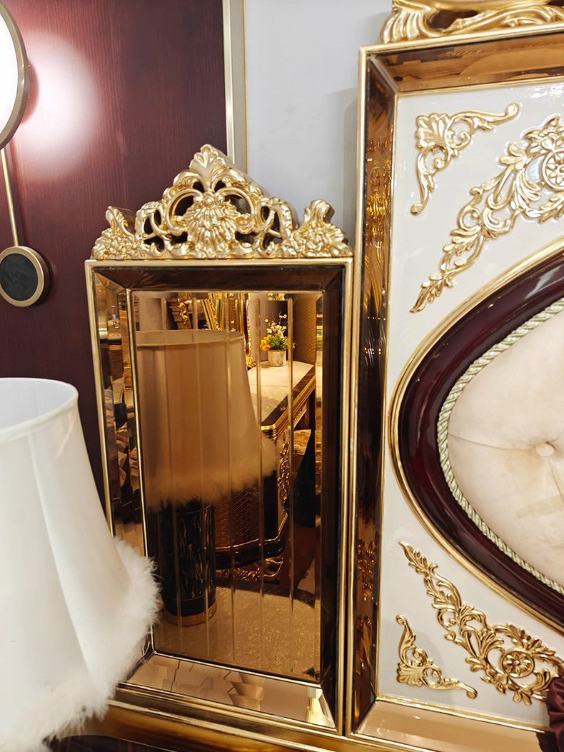 Vintage Gold Leaf 1.8 Meter Princess Double Bed
