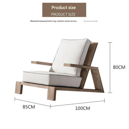 Luxury Outdoor Wooden Sofa Set with Coffee Table