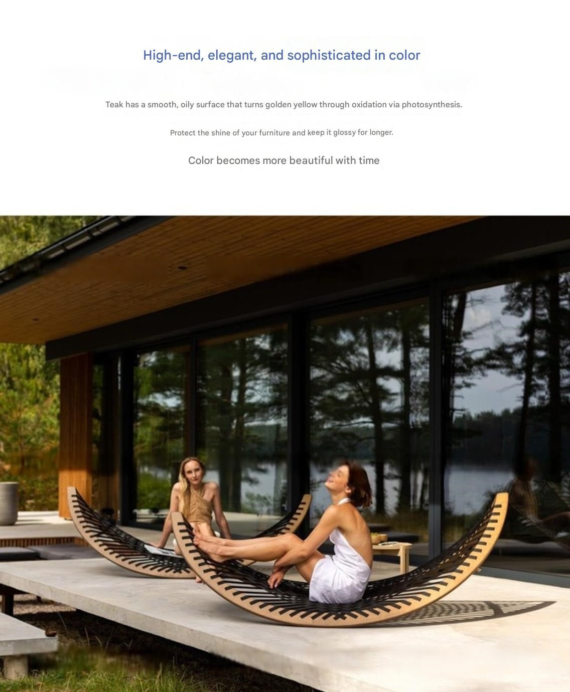 Modern Outdoor Woven Sun Lounger Chair
