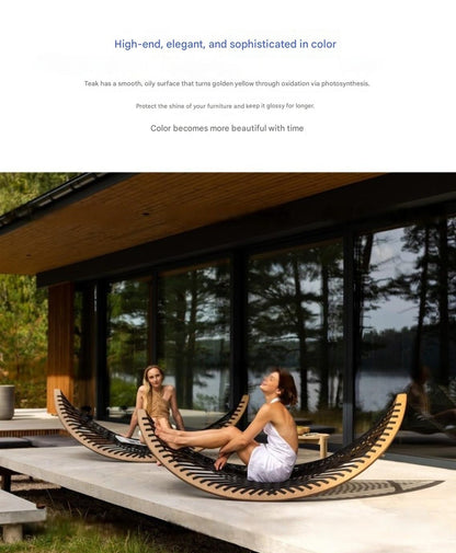 Modern Outdoor Woven Sun Lounger Chair